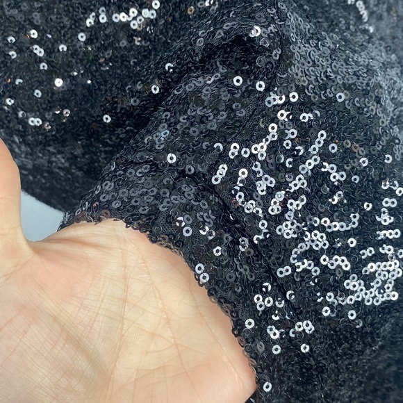 Daisy Mae by Obviously Chic Black Sequin Sparkle Legging Pants - Size Small - Picture 6 of 14